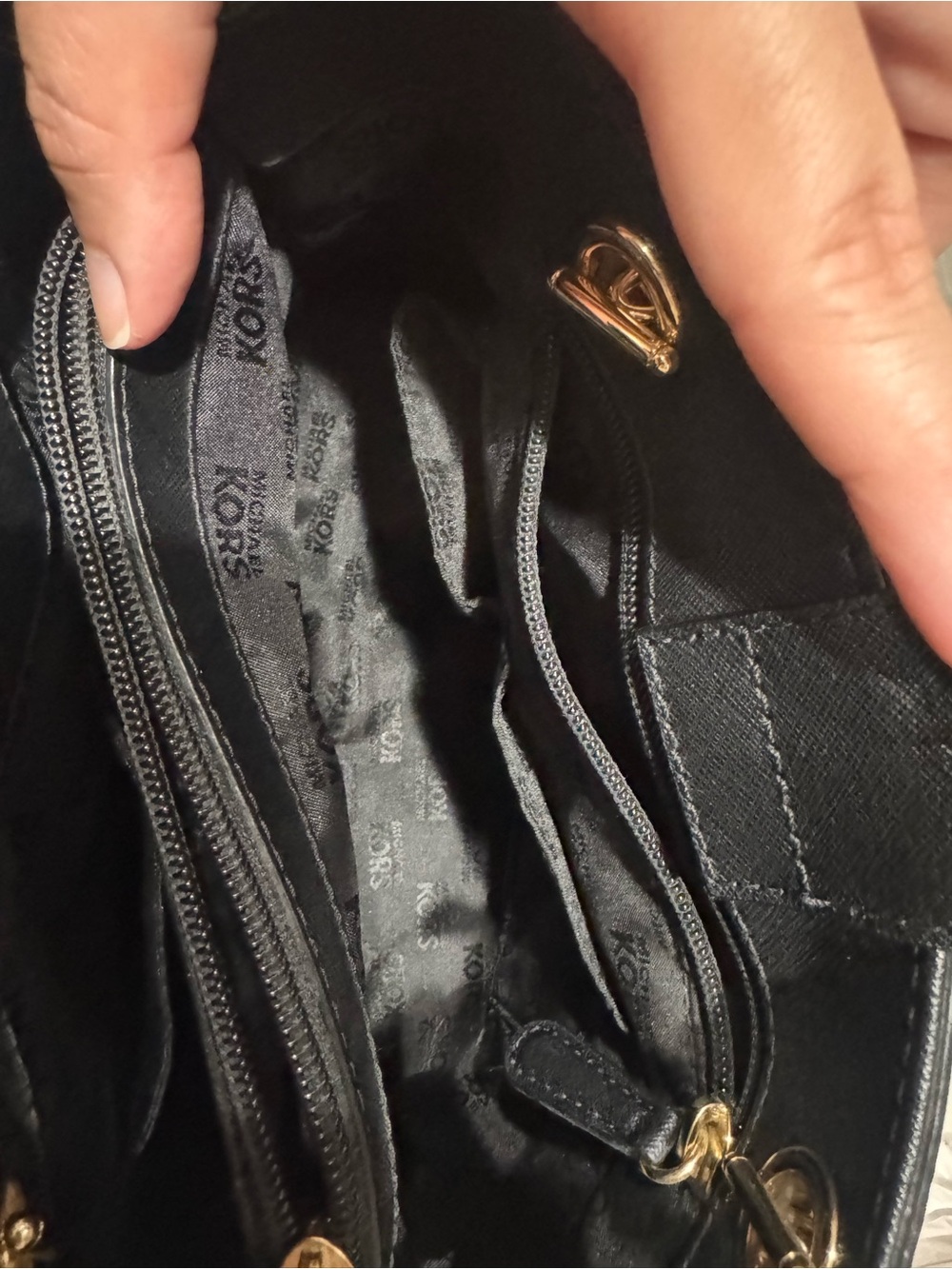 Michael Kors Black/Gold Tote - Picture 14 of 16